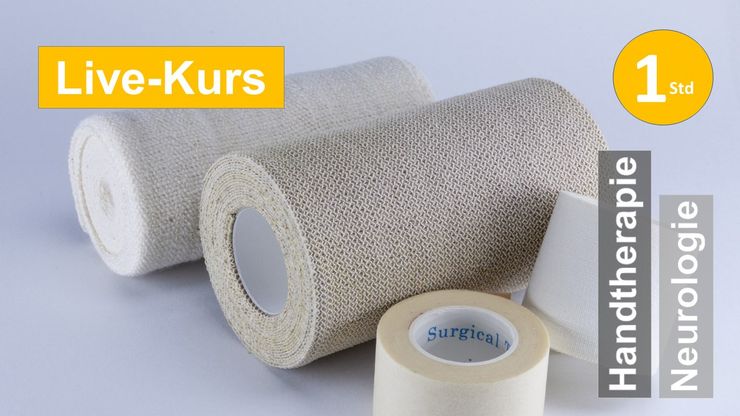 Wrappingtechniken bei Schwellung der Hand  Neurolog Reha Spastik Extremität Hemiparese plegie Schlaganfall Schmerz Kraftdosierung Training Betätigung Ergo Physio Praxis Klinik Evidenz Funktion Therapie Kognition Hand Arm Scapula Bobath PNF Panat
