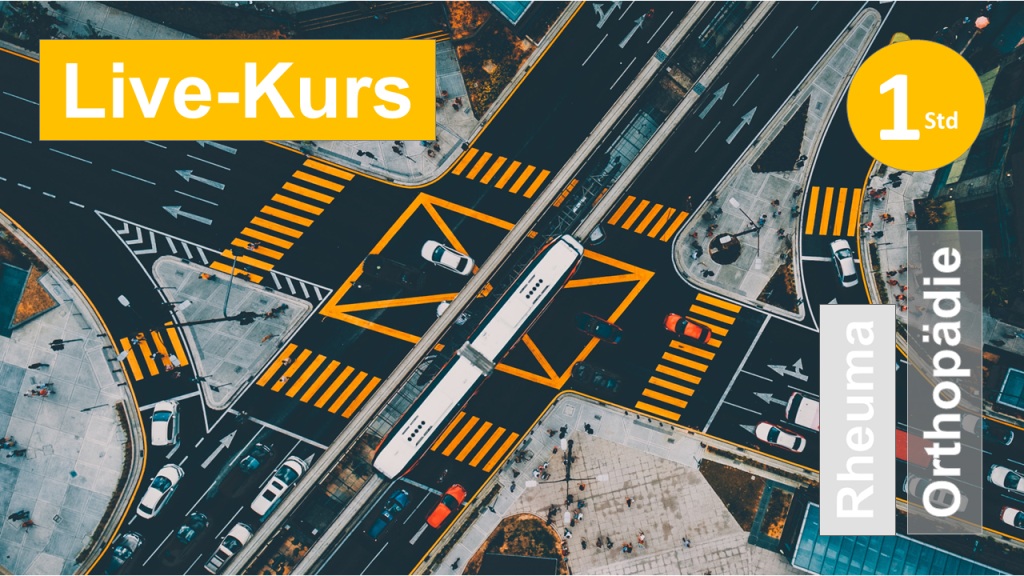 Sie sehen eine Strassenkreuzung aus der Vogelperspektive als Assoziation zum Webseminar Rheuma  als Nebendiagnose für Ergotherapie + Physiotherapie in der Rehabilitation von Orthopädie und Rheumatologie in Klinik + Praxis